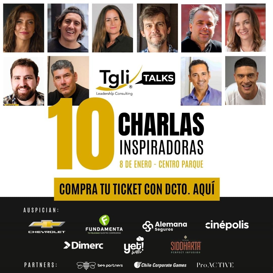 Descuento del 35% en el ticket al evento TGLI Talks