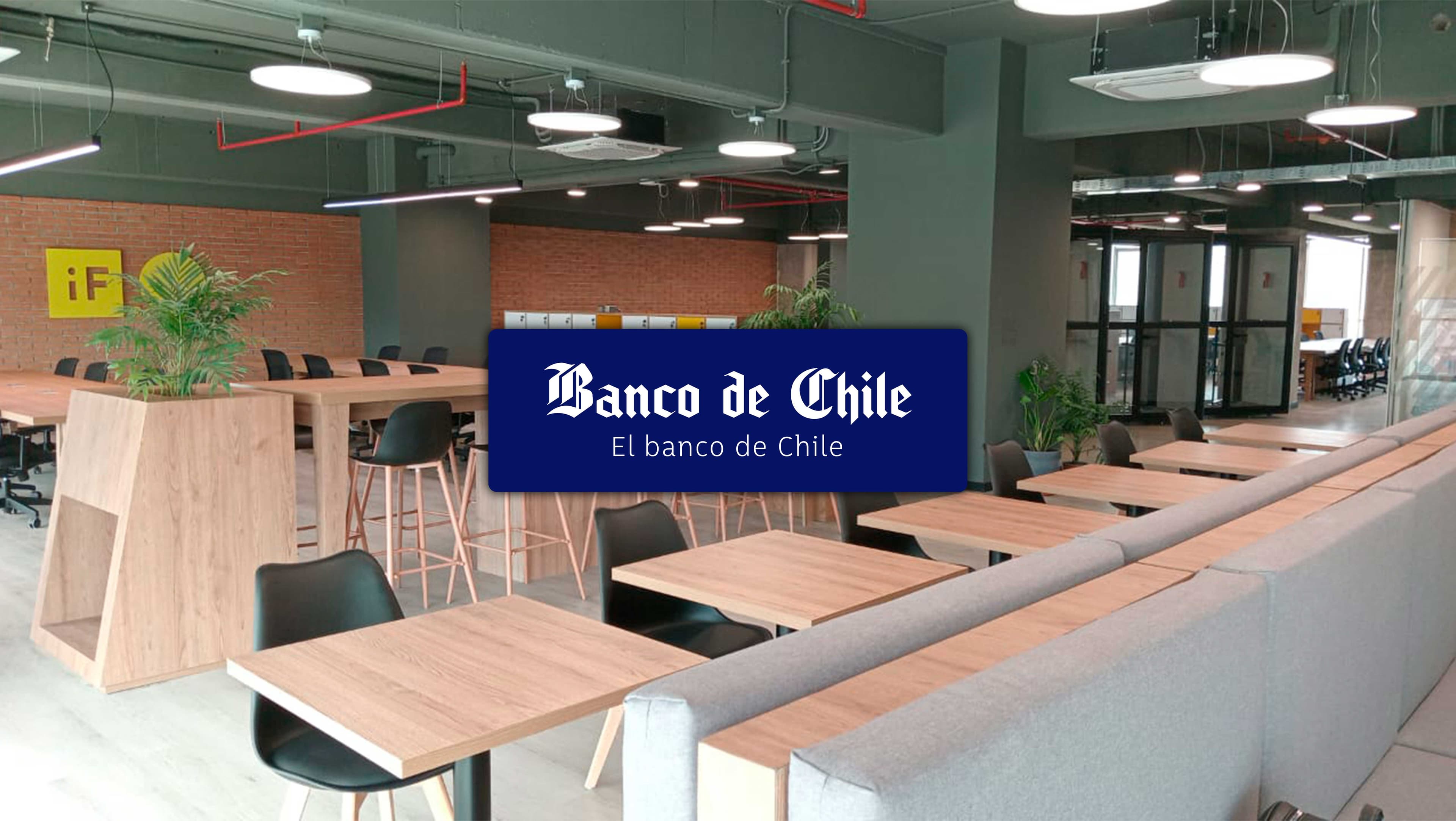 Exclusivo para clientes del banco en puestos de cowork, oficinas privadas y salas de reuniones